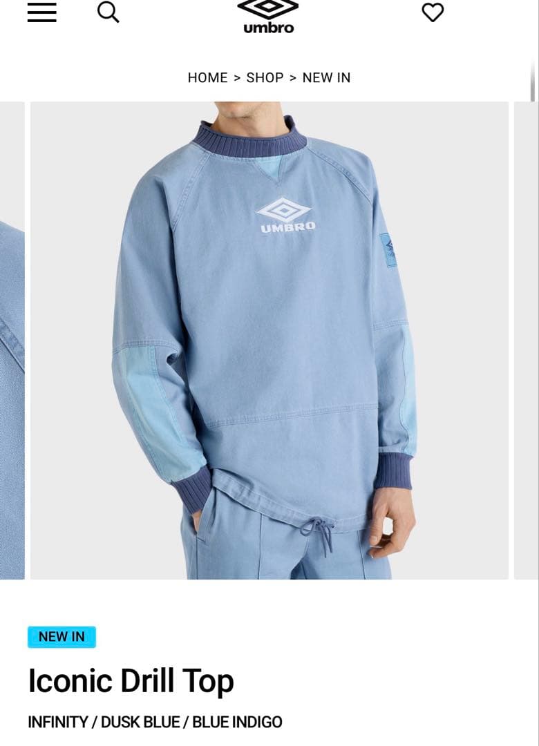 ○Umbro ICONIC DRILL TOP ドリルトップ - メルカリ