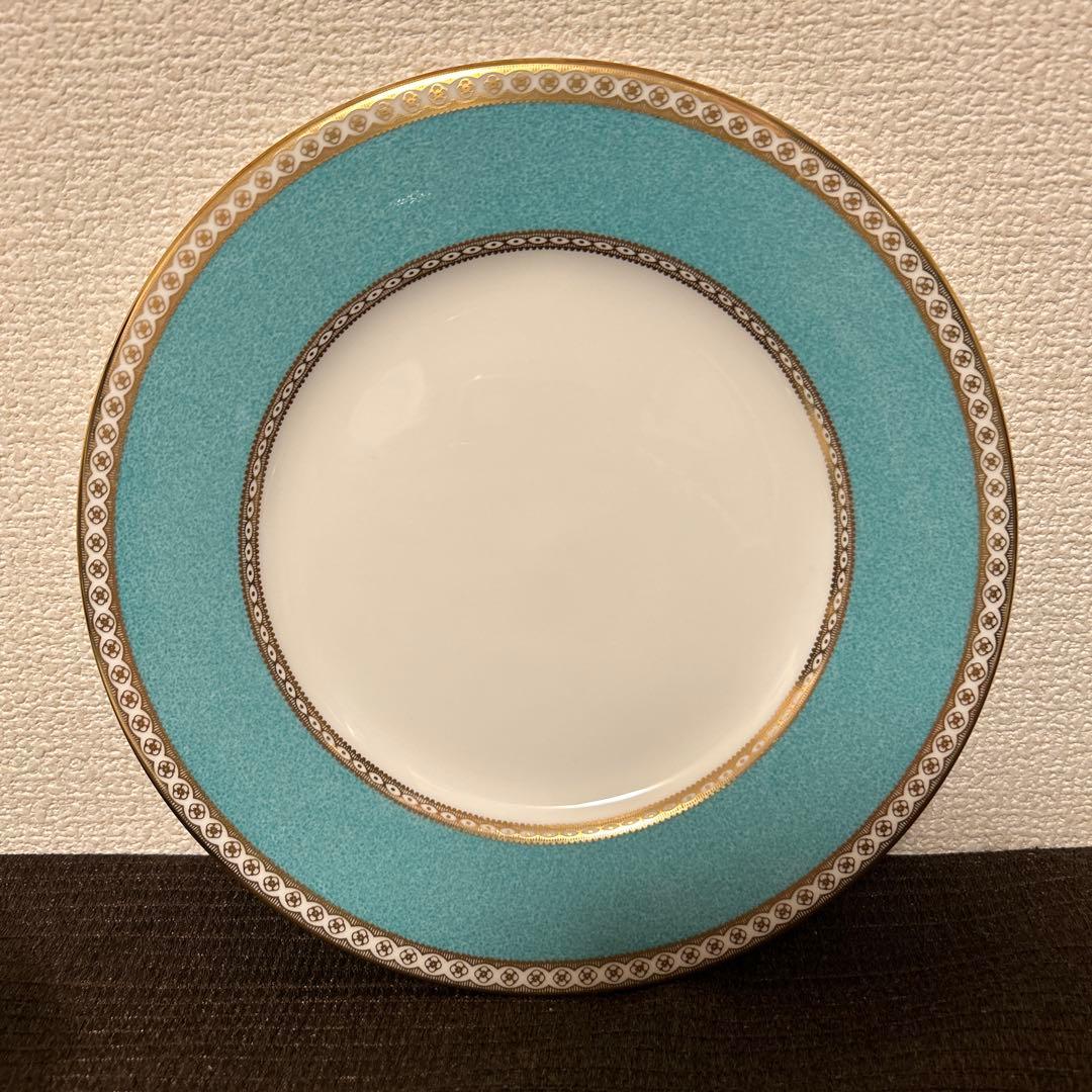 ウェッジウッド　ユーランダー　パウダーターコイズ　ディナープレート　22.5cm