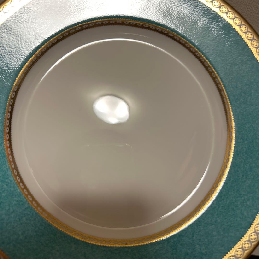 ウェッジウッド　ユーランダー　パウダーターコイズ　ディナープレート　22.5cm