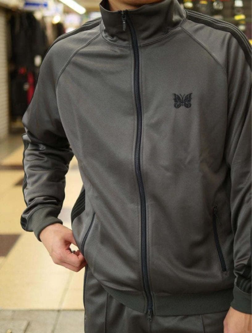 Roodles グレー ジップアップジャケット Lサイズ