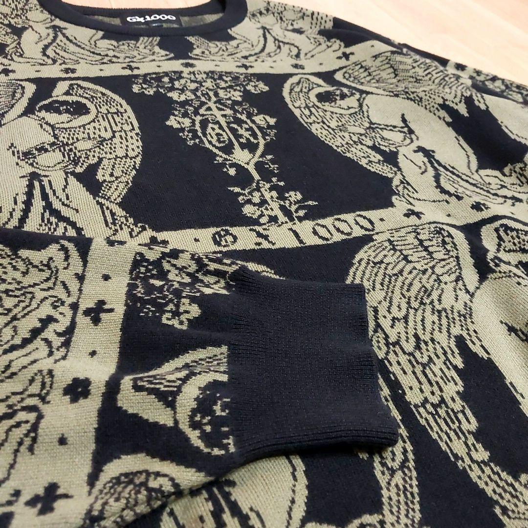 【GX1000】JACQUARD CREWNECK ニット XL 天使 総柄