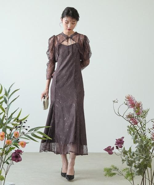 極美品 kana カナ 3way レースボレロセット ドレス М オケージョン