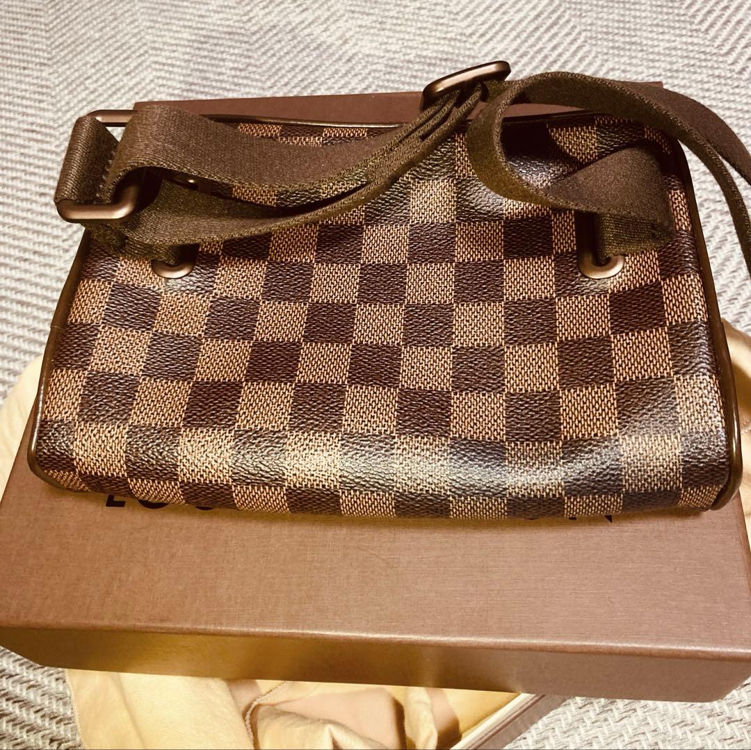 雪華　ルイヴィトン ダミエ ブルックリン ウエストバッグ N41101