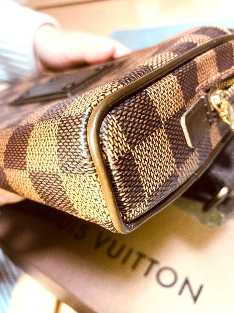 雪華　ルイヴィトン ダミエ ブルックリン ウエストバッグ N41101