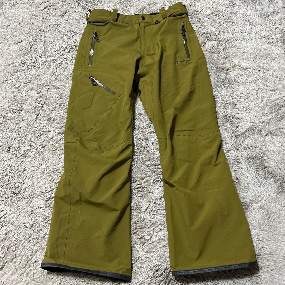 VOLCOM GORE-TEX スノーボードパンツ オリーブグリーン　メンズ　S