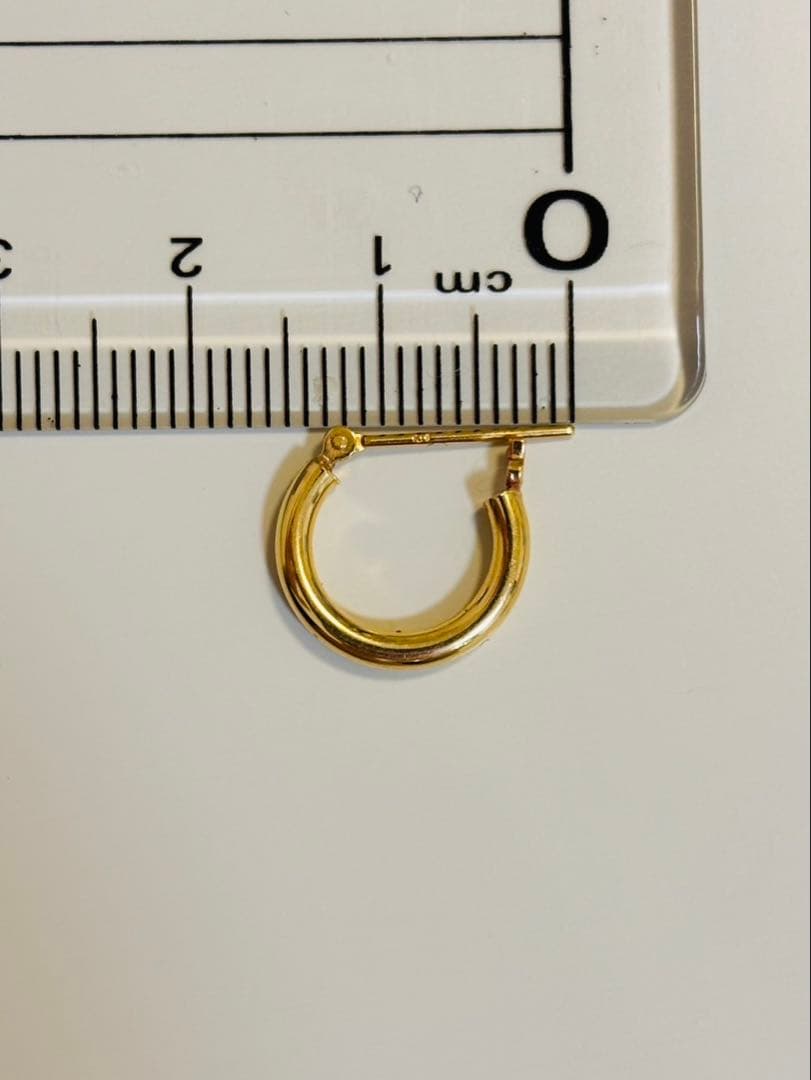 【K18 フープピアス　片耳用】