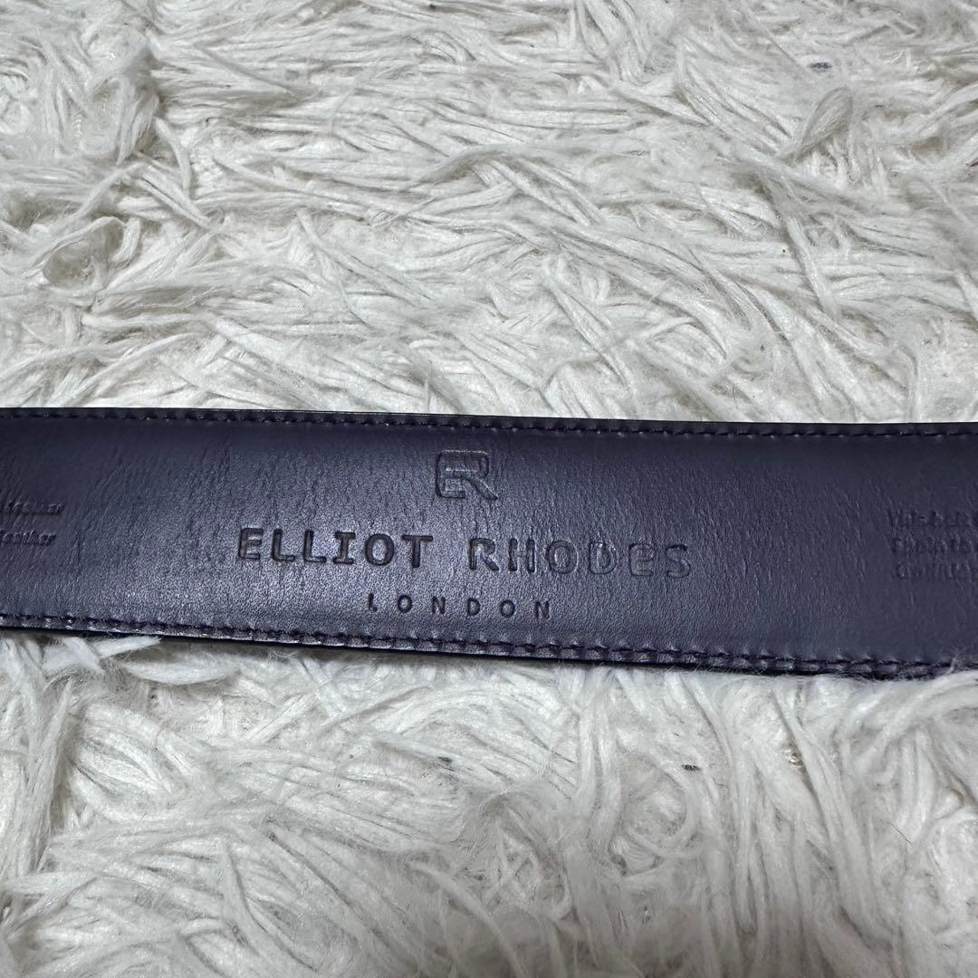 ELLIOT RHODES クロコ型押し×ハラコ スタッズベルト