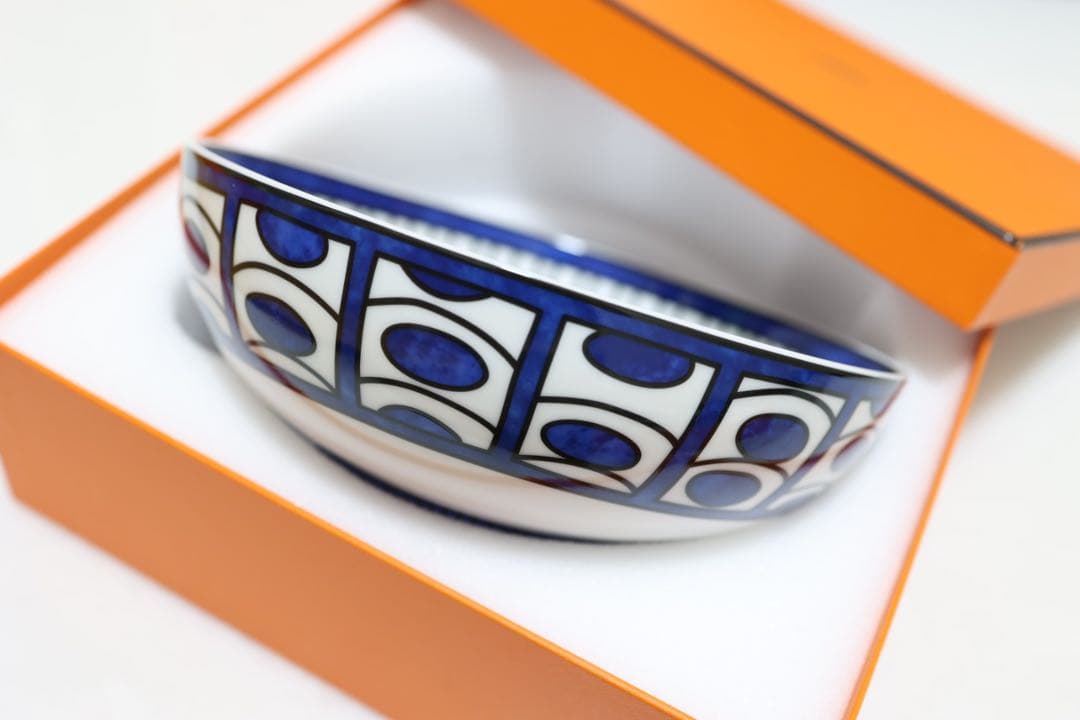 エルメス サラダボール《ブルーダイユール》PM