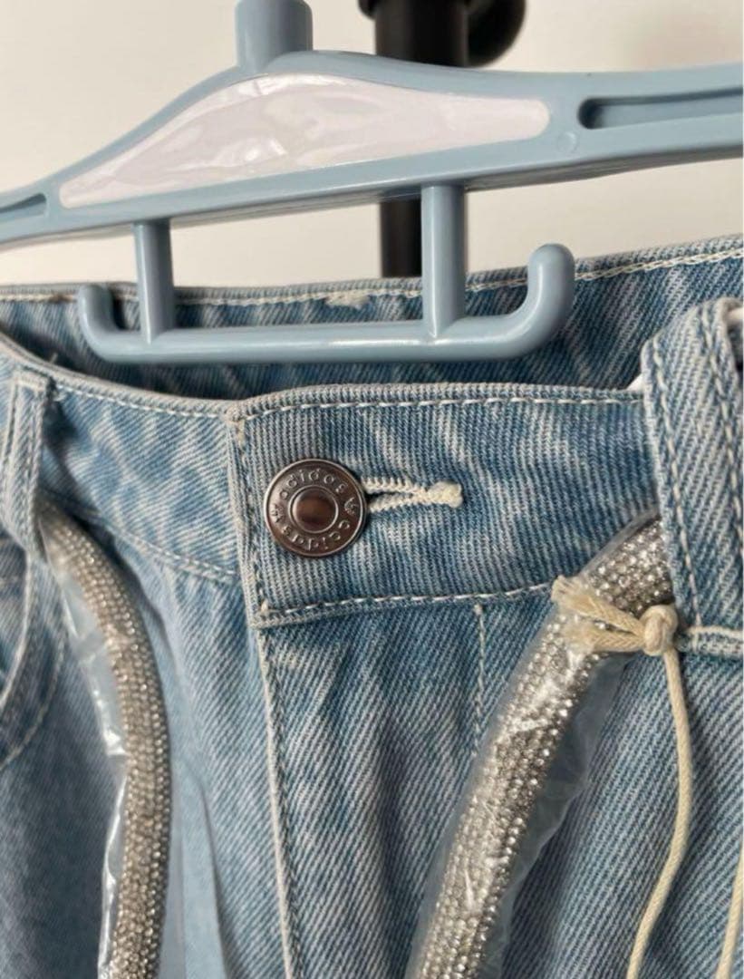 Adidas ADILLENUM 26サイズ　デニムパンツ ブルー JY4515