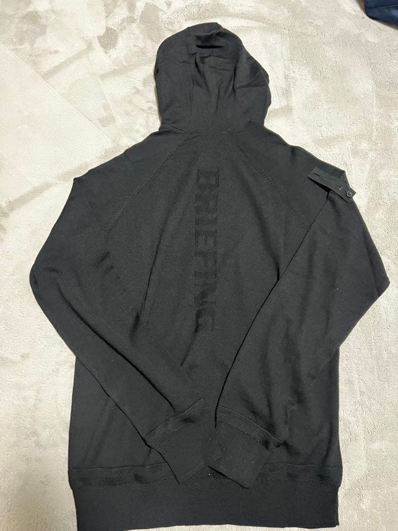 ブリーフィングゴルフ EXファイン メリノウール ハイネック フーディ