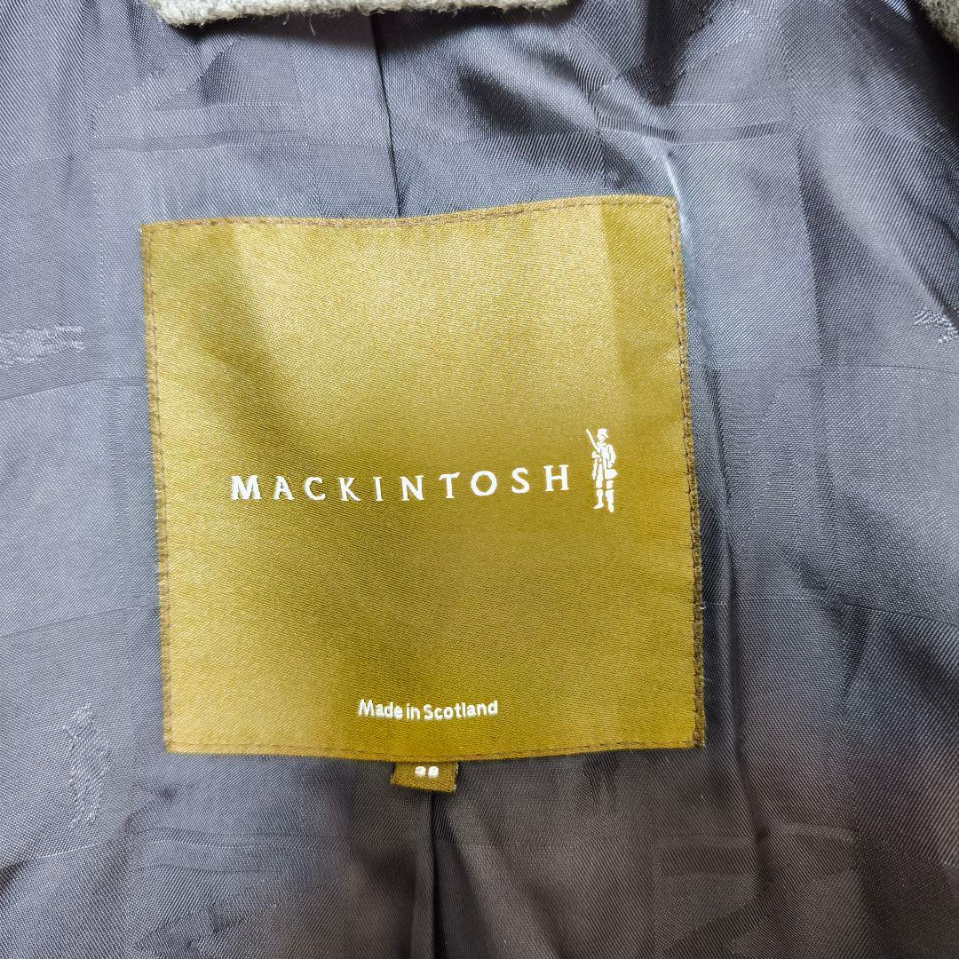 【美品】MACKINTOSH カシミヤ混 ベルテッドステンカラーコート 38