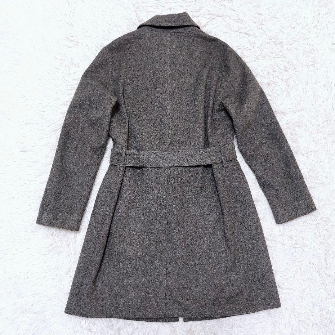 【美品】MACKINTOSH カシミヤ混 ベルテッドステンカラーコート 38