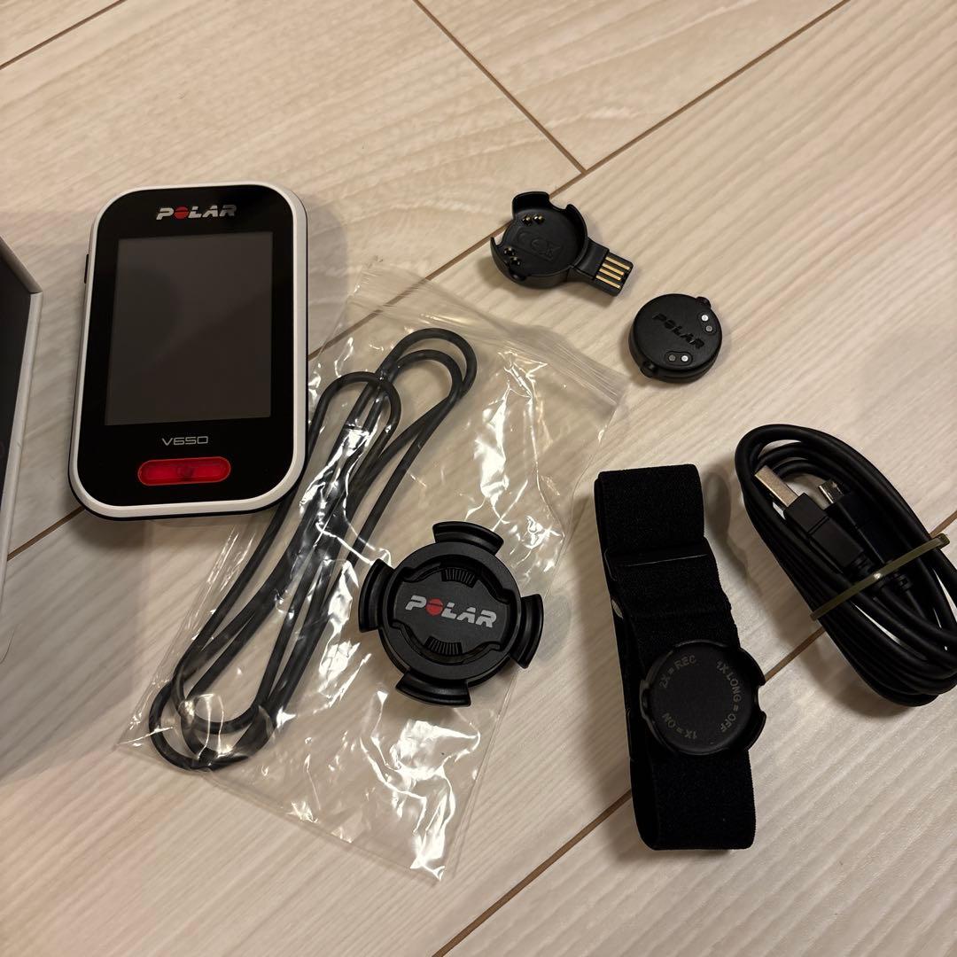 POLAR ポラール V650 GPSサイクルコンピュータ 心拍センサー OH1