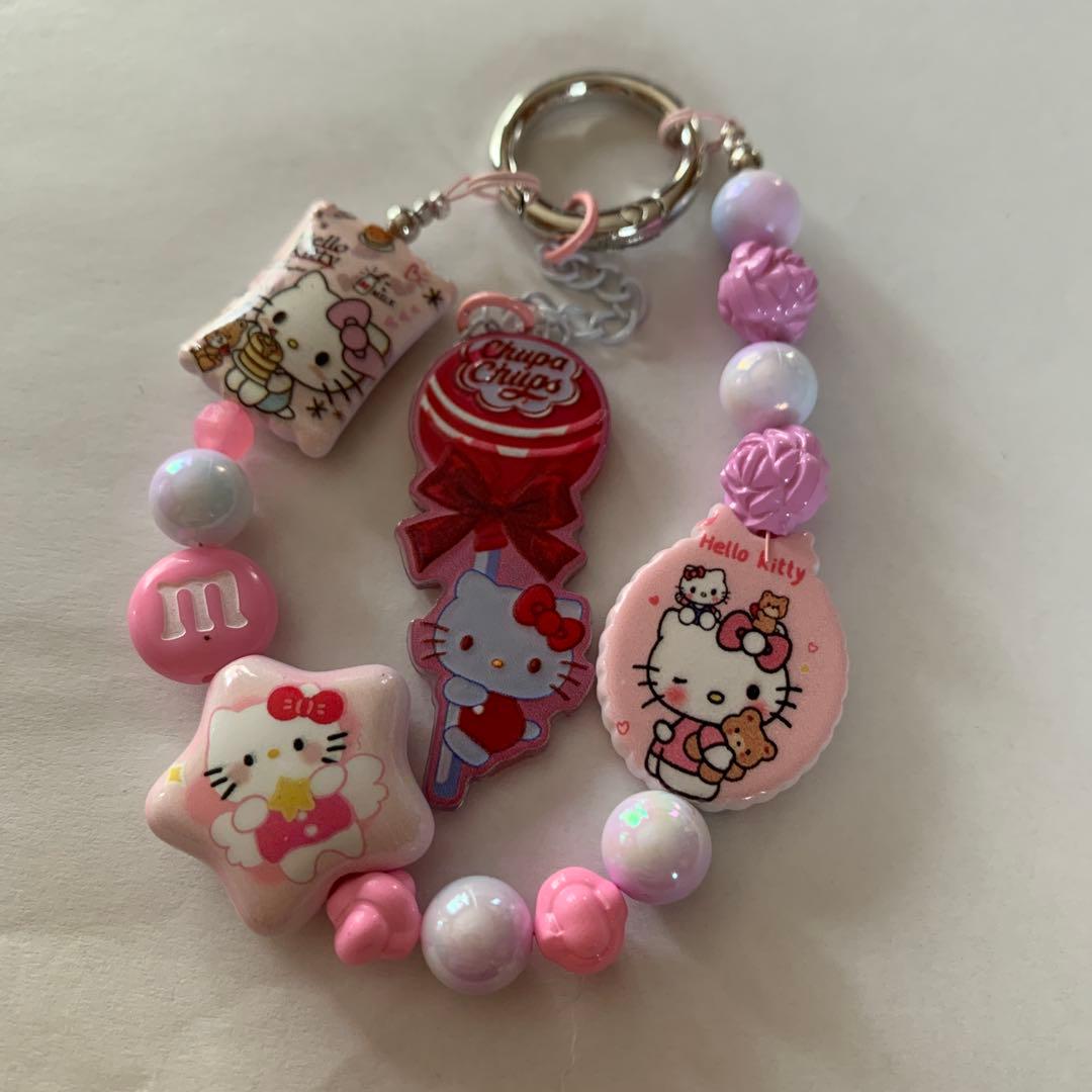 ハローキティ ストラップ カラフル - メルカリ