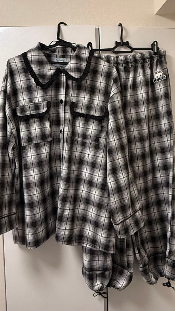 Hauls - おでかけパジャマ風シャツ　おずぼん　上下セット