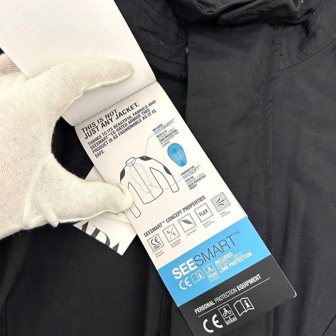 未使用タグ付】ザラ REV'IT コラボ モーターサイクルジャケット 黒 40