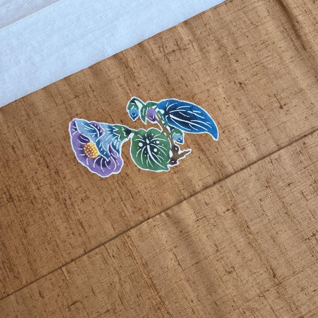 本場琉球紅型染　知念積元　紬名古屋帯