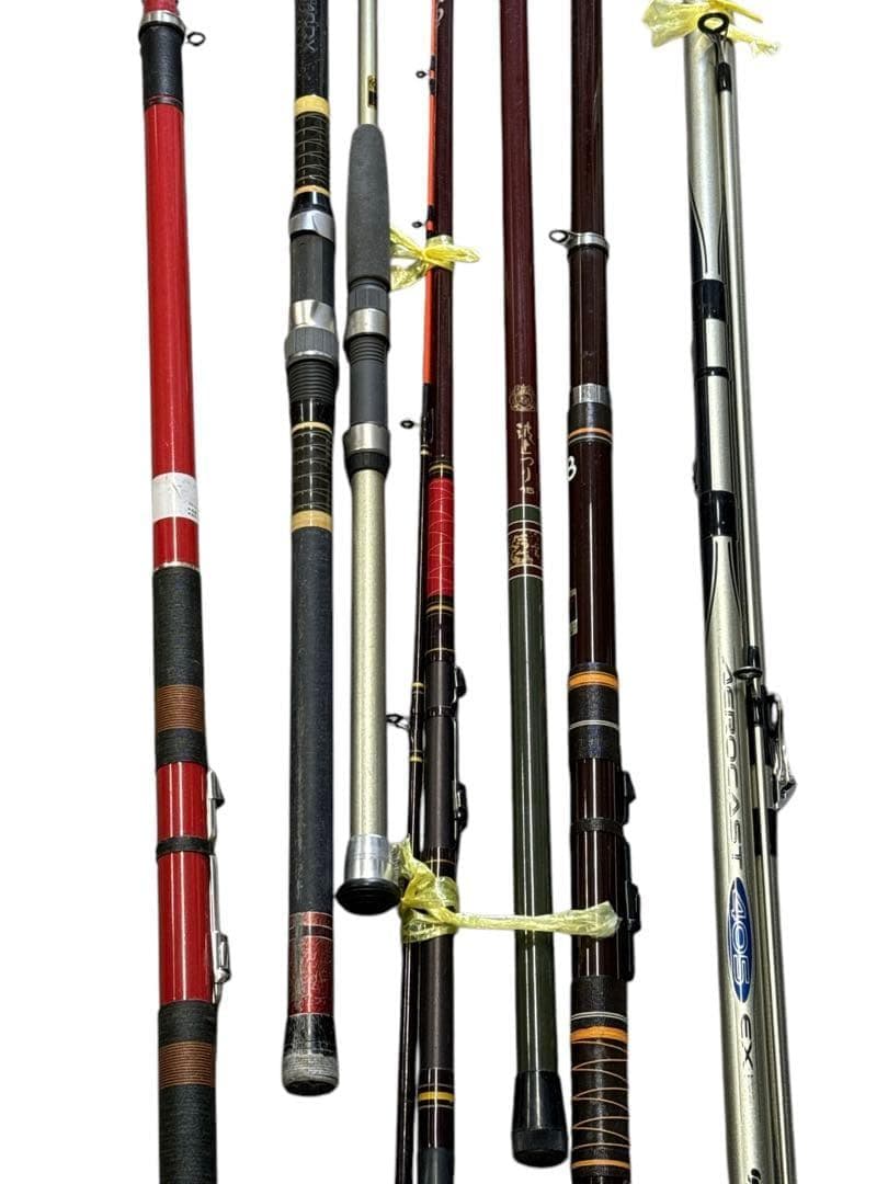 昭和レトロ 磯竿 船 振出竿 並継竿 7本まとめ売り セット売り