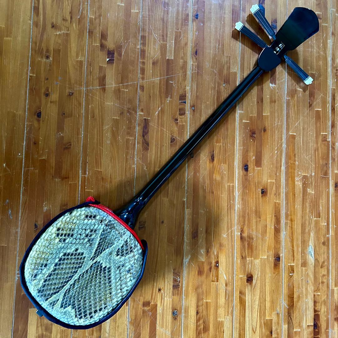 an'ju◼️着払◼️宮古島より◼️ホンモノ本皮三線①◼️女性◼️ケース選択◼️