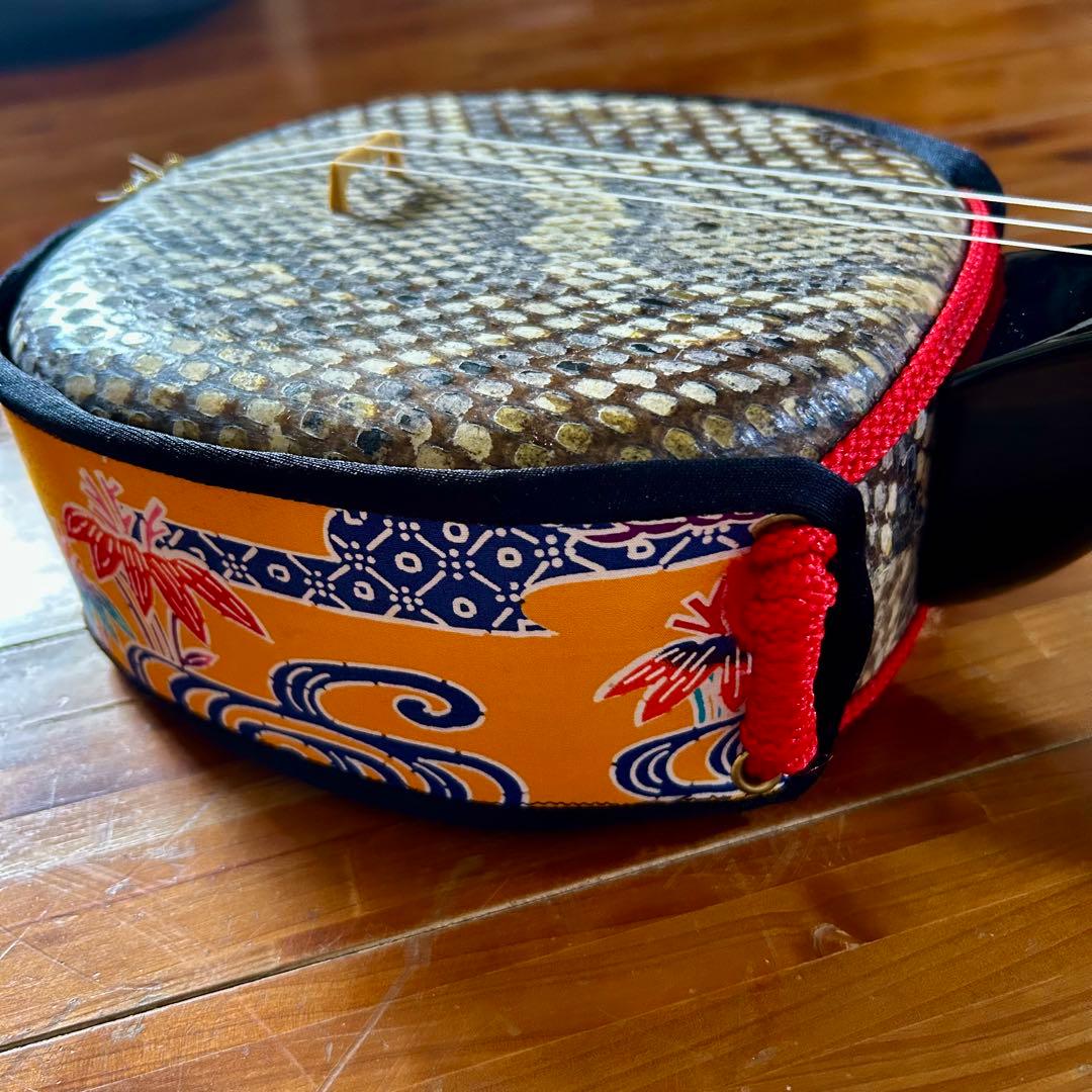 an'ju◼️着払◼️宮古島より◼️ホンモノ本皮三線①◼️女性◼️ケース選択◼️