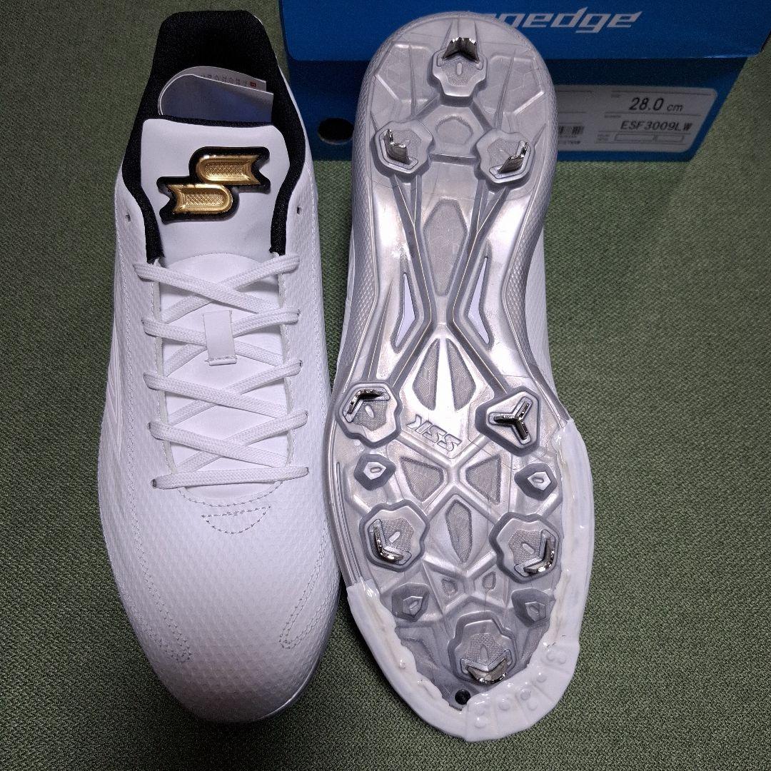 未使用 28.0cm ホワイトスパイク