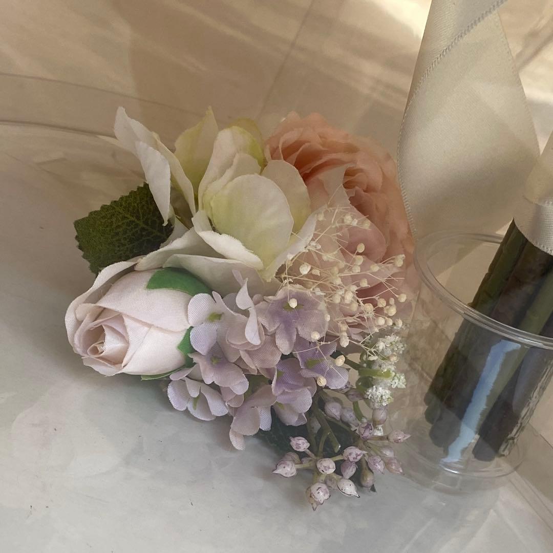 ウエディングブーケ.ブートニア造花