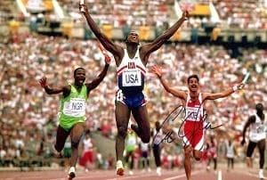 オリンピック 金メダリスト 陸上 証明書付 カール・ルイス 直筆サイン