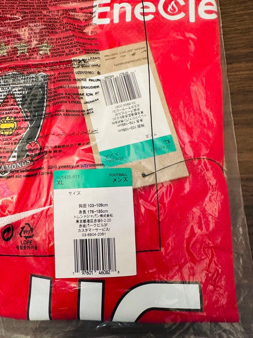 浦和レッズ 2025シーズン レプリカユニフォーム(1st) XL