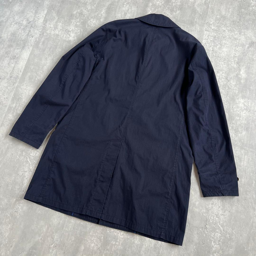 ポロラルフローレン　現行タグ　ステンカラーコート　ネイビー　綿×ナイロン　M