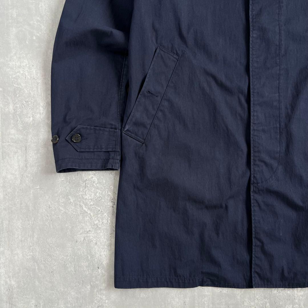 ポロラルフローレン　現行タグ　ステンカラーコート　ネイビー　綿×ナイロン　M