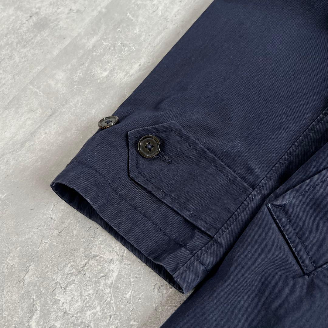 ポロラルフローレン　現行タグ　ステンカラーコート　ネイビー　綿×ナイロン　M