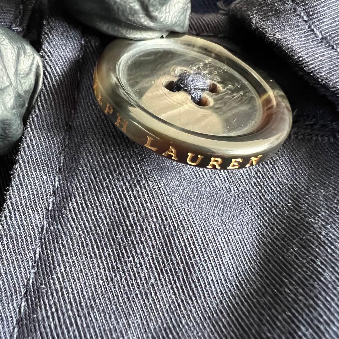 ポロラルフローレン　現行タグ　ステンカラーコート　ネイビー　綿×ナイロン　M