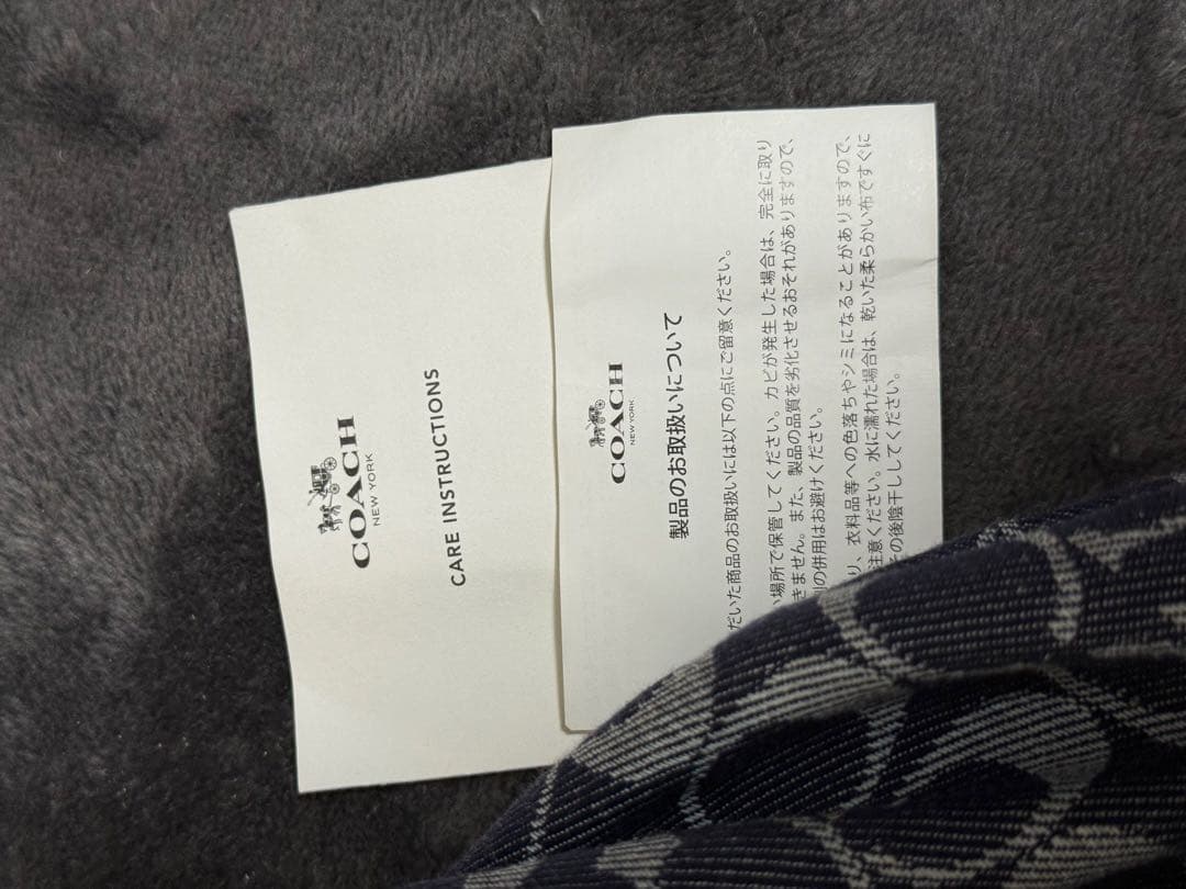 24時間以内発送　COACH デニムリュック ネイビー バックパック