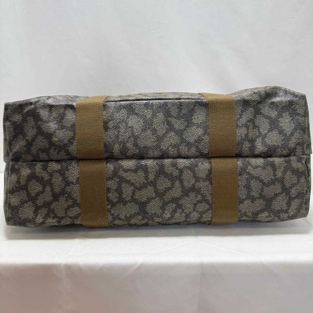 ✨美品✨イヴサンローラン ボストンバッグ 肩掛け 大容量 ジラフ柄 PVC