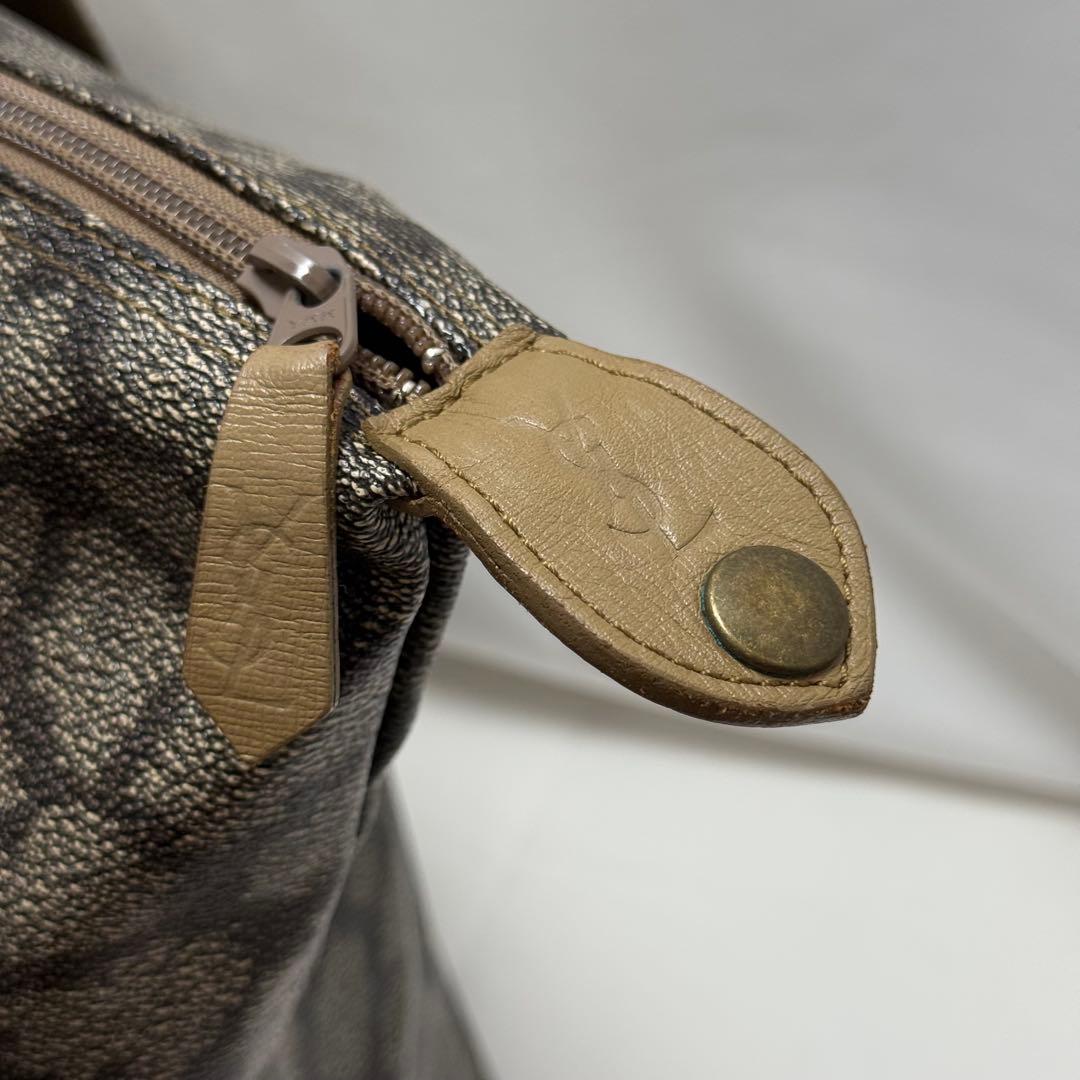 ✨美品✨イヴサンローラン ボストンバッグ 肩掛け 大容量 ジラフ柄 PVC