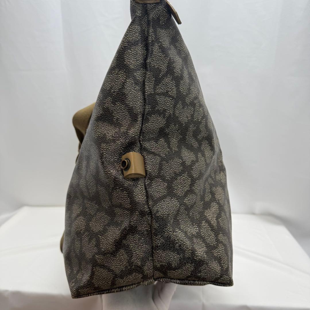 ✨美品✨イヴサンローラン ボストンバッグ 肩掛け 大容量 ジラフ柄 PVC