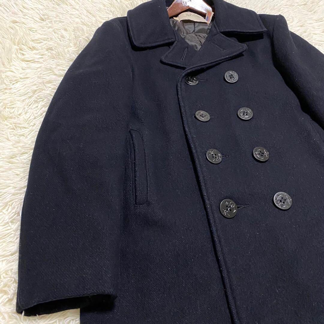 【良品✨】schott ピーコート USA製 U.S.740N 黒 40