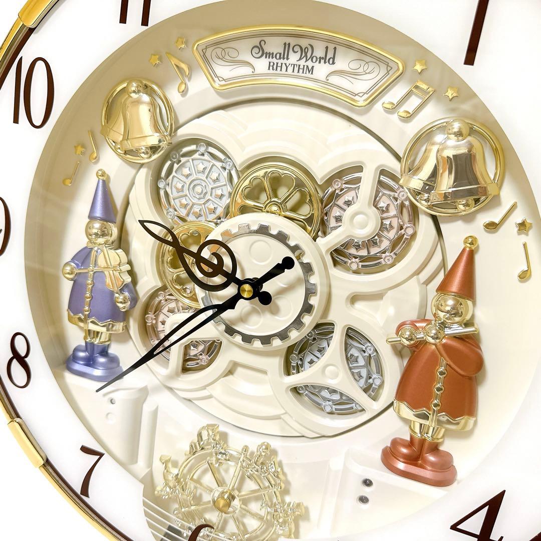 美品 リズム時計 4MN490RH 電波時計 からくり時計 - メルカリ