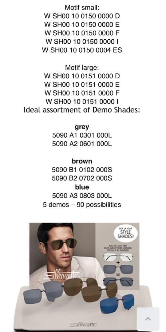 シルエット スタイルシェード　純正クリップオンサングラス