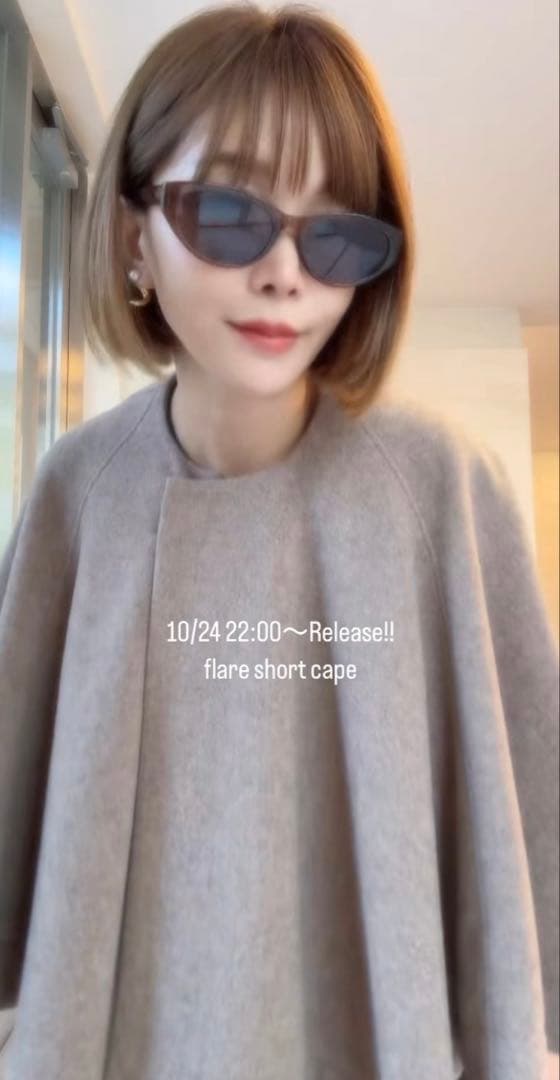 シーニュ cygne ケープ ポンチョ