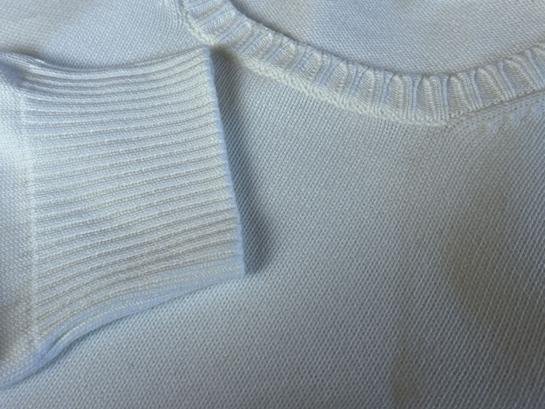 GRAN SASSO 8ゲージソフトコットンクルーネックニット グランサッソ