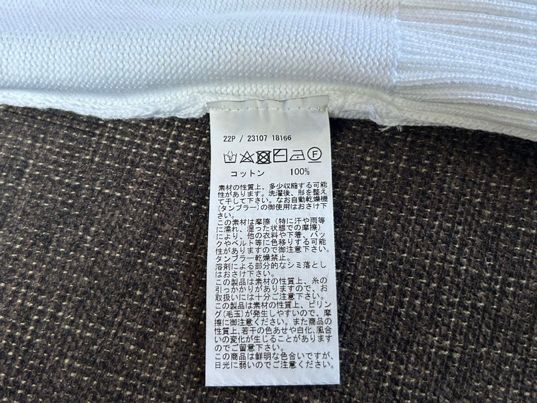 GRAN SASSO 8ゲージソフトコットンクルーネックニット グランサッソ