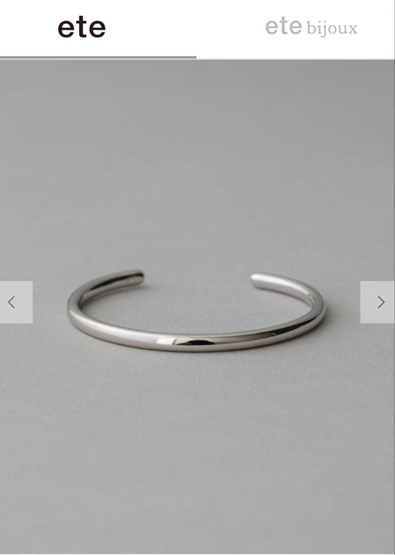 新品未使用オブジェミディアムバングルミディアムイエローゴールドプラチナムセット！