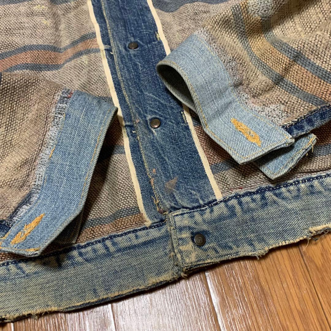 40.s HEADLIGHT セカンドタイプ　デニムジャケット　ビンテージ　ボロ