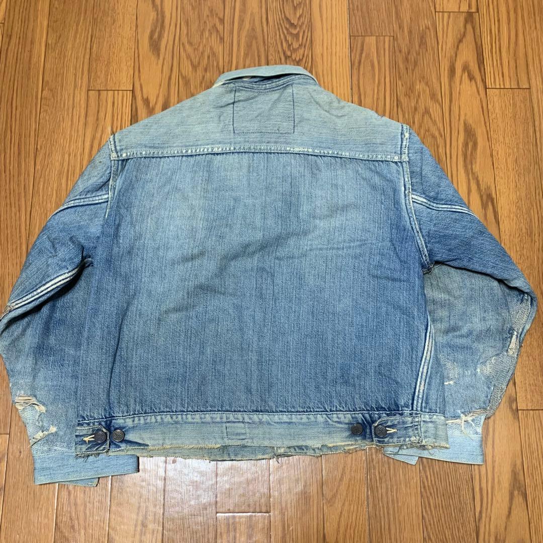 40.s HEADLIGHT セカンドタイプ　デニムジャケット　ビンテージ　ボロ