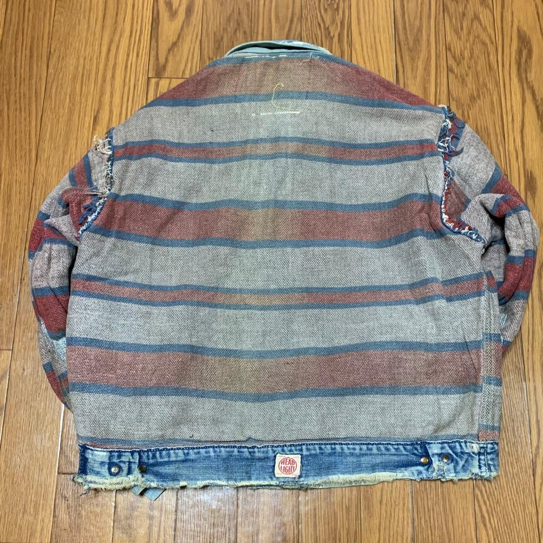 40.s HEADLIGHT セカンドタイプ　デニムジャケット　ビンテージ　ボロ