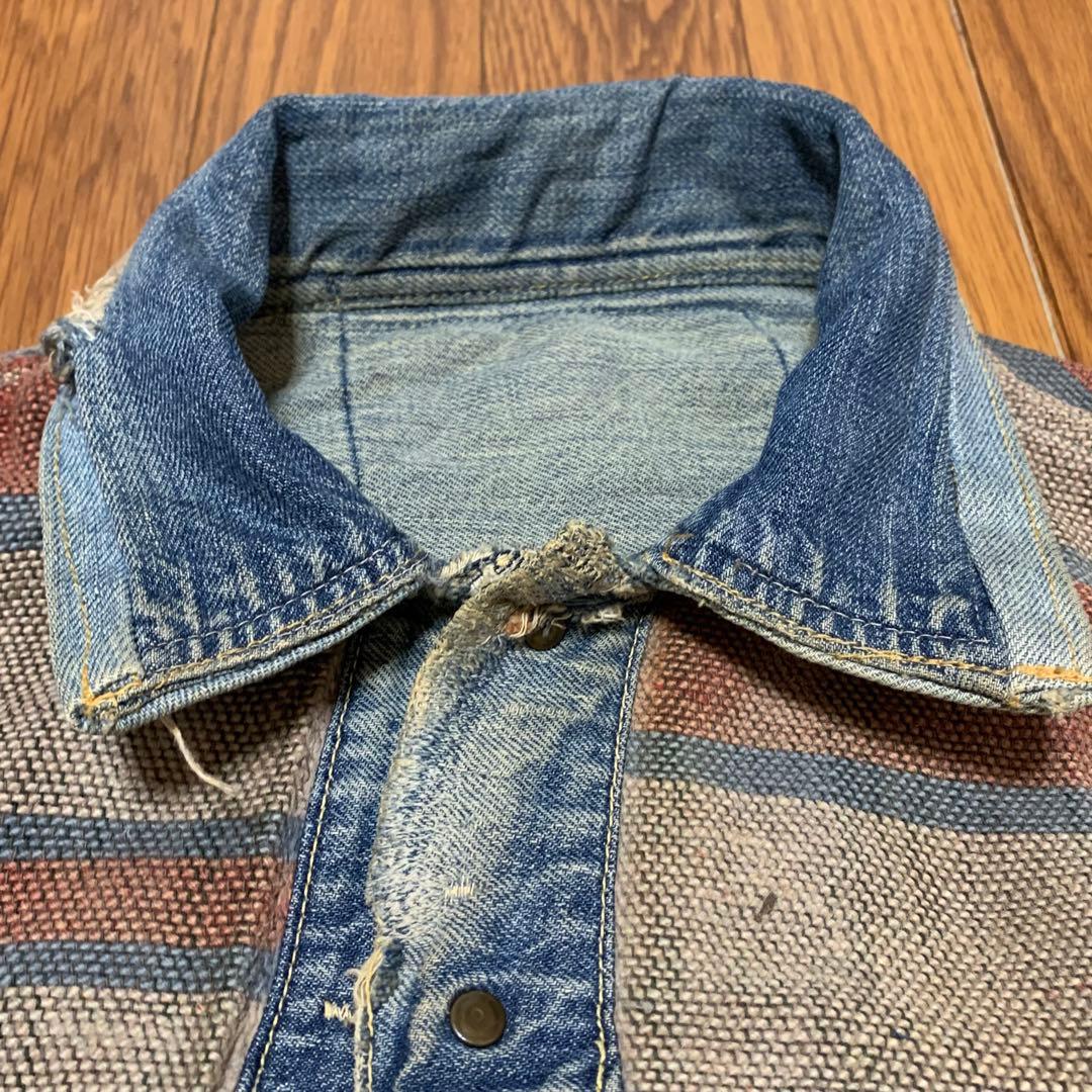 40.s HEADLIGHT セカンドタイプ　デニムジャケット　ビンテージ　ボロ