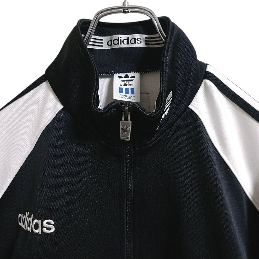 アディダス 90s ドイツ代表 トラックジャケット XOサイズ 黒 白