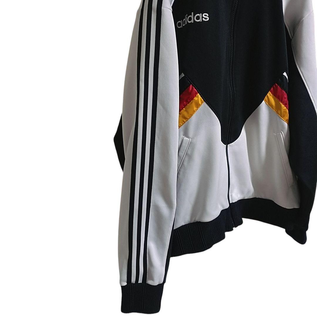 アディダス 90s ドイツ代表 トラックジャケット XOサイズ 黒 白