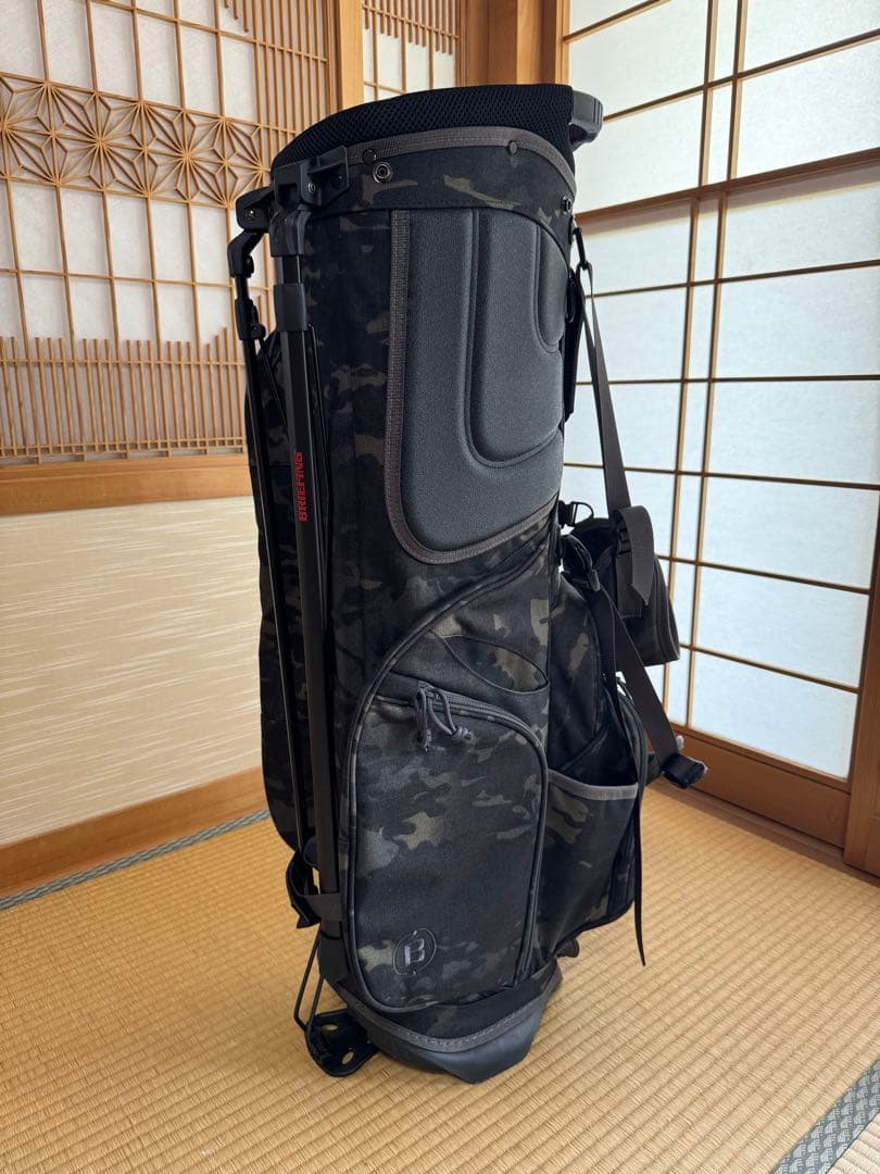 まさ【超美品】BRIEFING カモフラージュ キャディバッグ